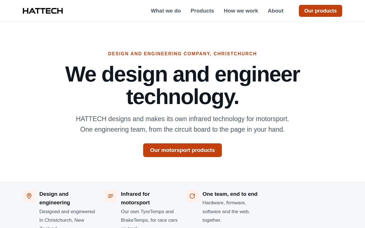 The HATTECH Limited home page